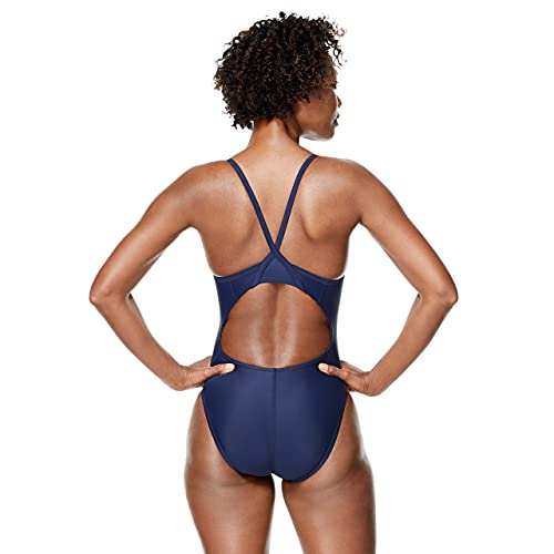 Speedo Women's Swimsuit One Piece PowerFlex Flyback Solid Adult Team Colors - image 2