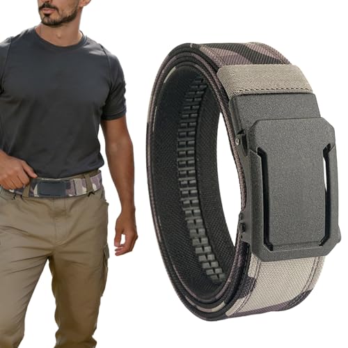 Ceinture pour enfants et adultes automatique en nylon double couche pour jeans et camping