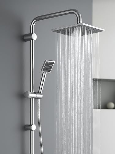 KingSaid Colonne De Douche Chromée 8' Avec Pommeau De...