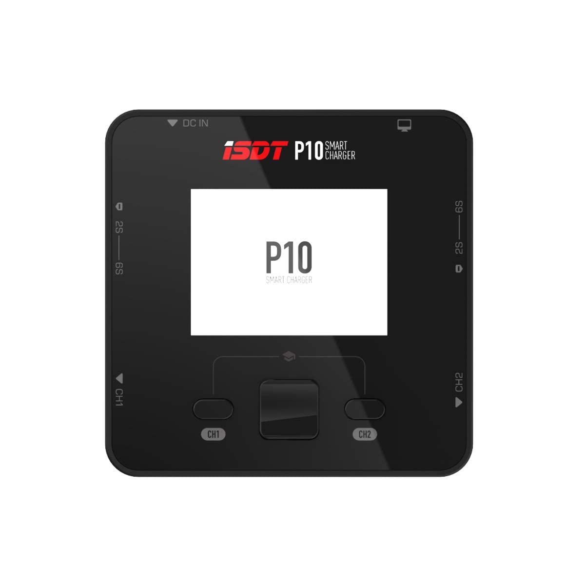 ISDT P10 Smart Lipo Charger,DC 250 W/10 A x 2 Dual Channel Lipo Battery Charger, RC Car Battery Charger for 1-6S Life/LiIon/LiHv/Pb/NiMH/Cd Battery