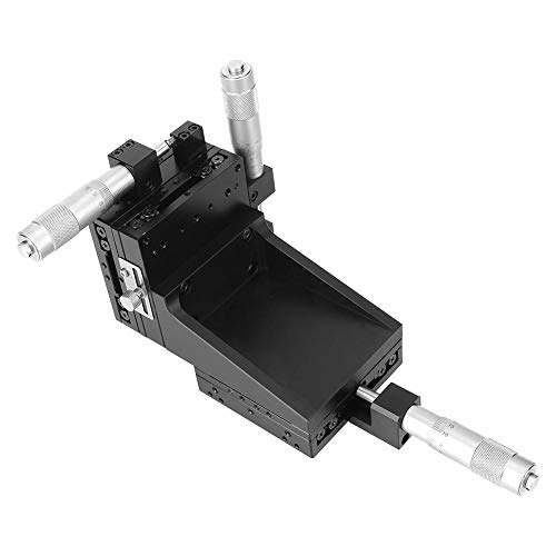 Xyz Axis Linear Stage, Xyz High Accuracy Lift Linear Motion Manual Stage Fine Tuning Slide Table For Laboratory Accuracy Inspection Positioning 8080Mm #TOP7