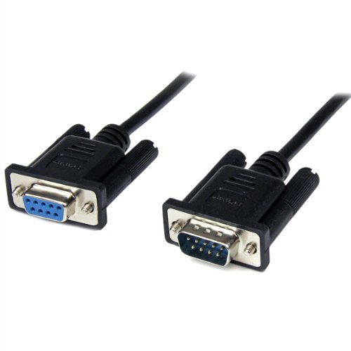 StarTech 1m Black DB9 RS232 Serial Null Modem Cable F/M SCNM9FM1MBK