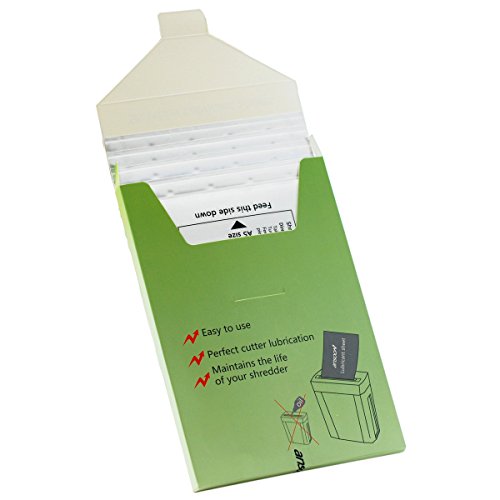 Ansoon 24 Pack Paper Shredder Lubricant Sheets, Paper Shredder Sharpening & Lubricating Sheets #TOP4