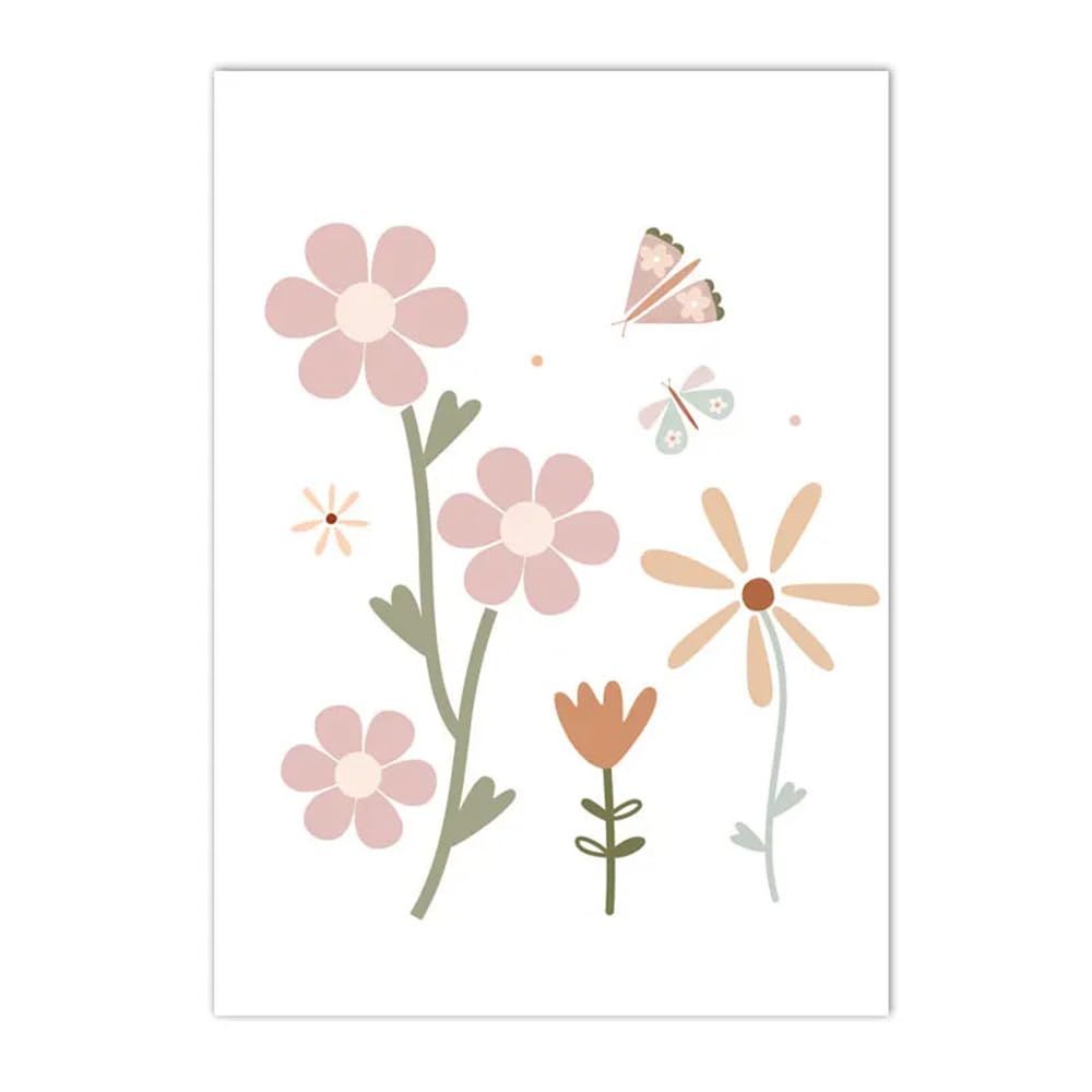 Set 3 Poster Con Nome Personalizzato Per Bambina – Tela 30x40 Cm Con Scarpe Da Ballerina E Fata