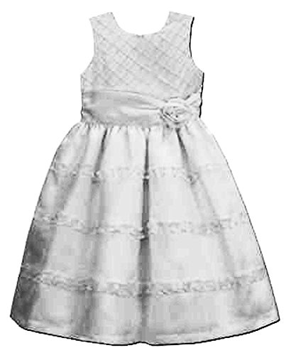 Jayne Copeland Little Girls Size 5 Flower Dress White