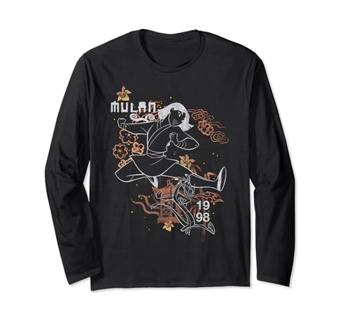 T-shirt Disney Mulan à manches longues floral idéal pour vos sorties cocooning