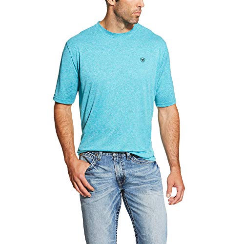 Image of ARIAT Men's Rebar Heat Fighter T-Shirt, Navy, 3X-Large Regular