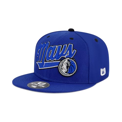 Ultra Game NBA Official Mens Snap Back 3D Embroidered Team Logo Baseball Cap Hat - Unisex Dallas Mavericks Team Color 1SIZE