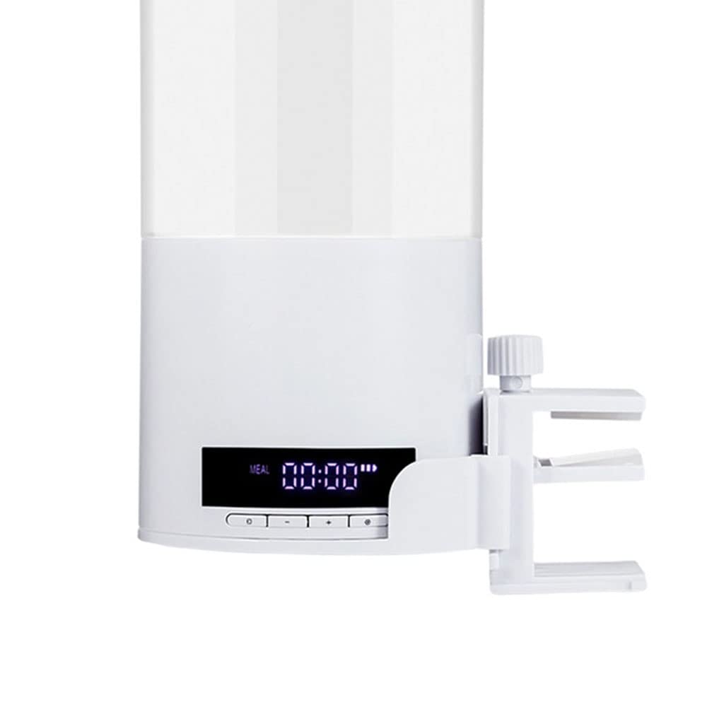 Sharplace Comederos para Peces con Cable de Carga USB, 500 Ml, Pantalla, para Peceras Y Acuarios.