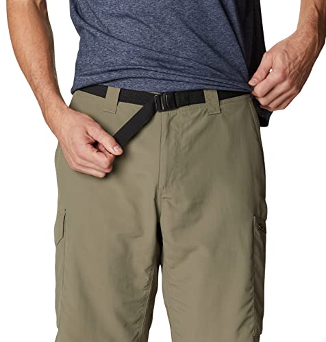 Image of Columbia Men's Regular Fit Shorts (AM4723 Cypress Heather Camo Print 40)