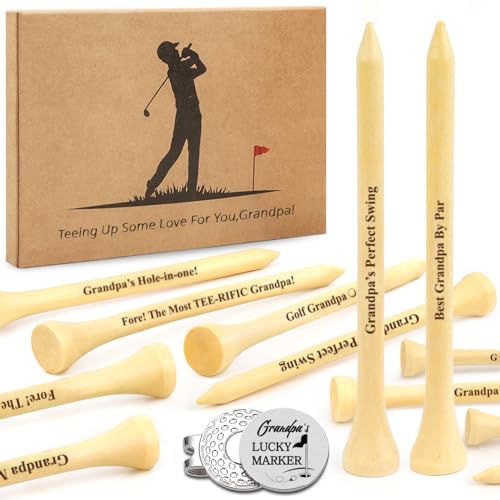 80UncleKimby Wood Golf Tees Set
