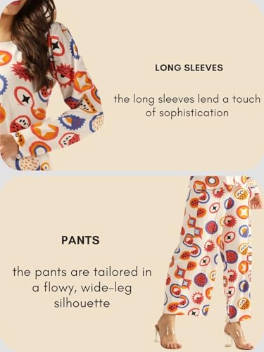 Image of GRECIILOOKS Lycra Co-Ord Set For Women | Co-Ord Set For Women Stylish | Festive Co-Ord Set For Women | Travel Co-Ord Set For Women | Full Sleeve Women's Co-Ord Set