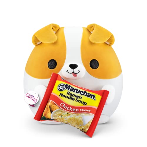 Snackles Serie 1 - Corgi, Surprise Medium Plush, Ultra Soft Plüsch, Kuschelig Squishy Comfort, 28 cm, Plüsch mit Lizenz Snack Brand Accessory (Corgi)