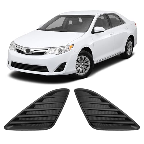 TULMTT Front Fog Light Cover Compatible with 2012 2013 2014 Camry L/LE/XLE/Hybrid (XLE LE) ABS Front Fog Lamp Cover trim for Left &Right Side Replaces for 5212806260 5212706260