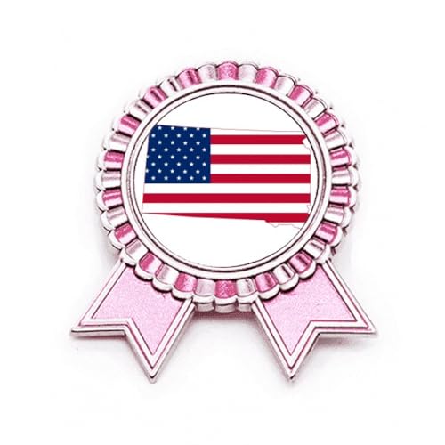 Médaille Rose Winner Award Broche Dakota du Sud en métal taille M
