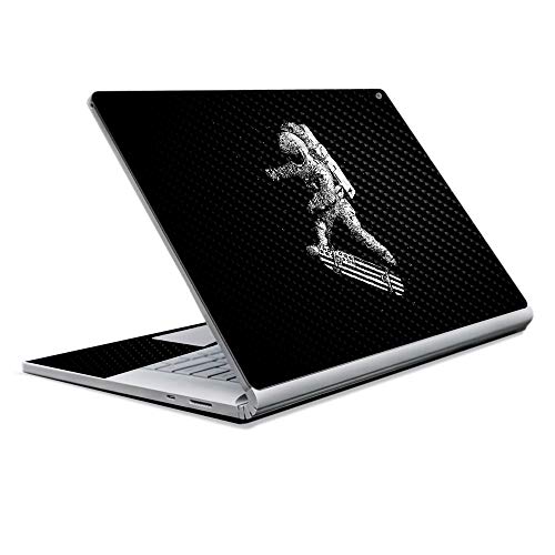 Image of MightySkins Carbon Fiber Skin for Microsoft Surface Book 2 13 inch (2017) - Space Kickflip,Protective, Durable Textured Carbon Fiber Finish,Easy to Apply, Remove, and Change Styles,