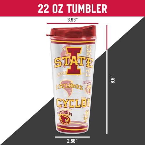 Image of Rico Industries NCAA College Double Wall Mayhem 16oz Or 20oz Tritan Tumbler W Lid