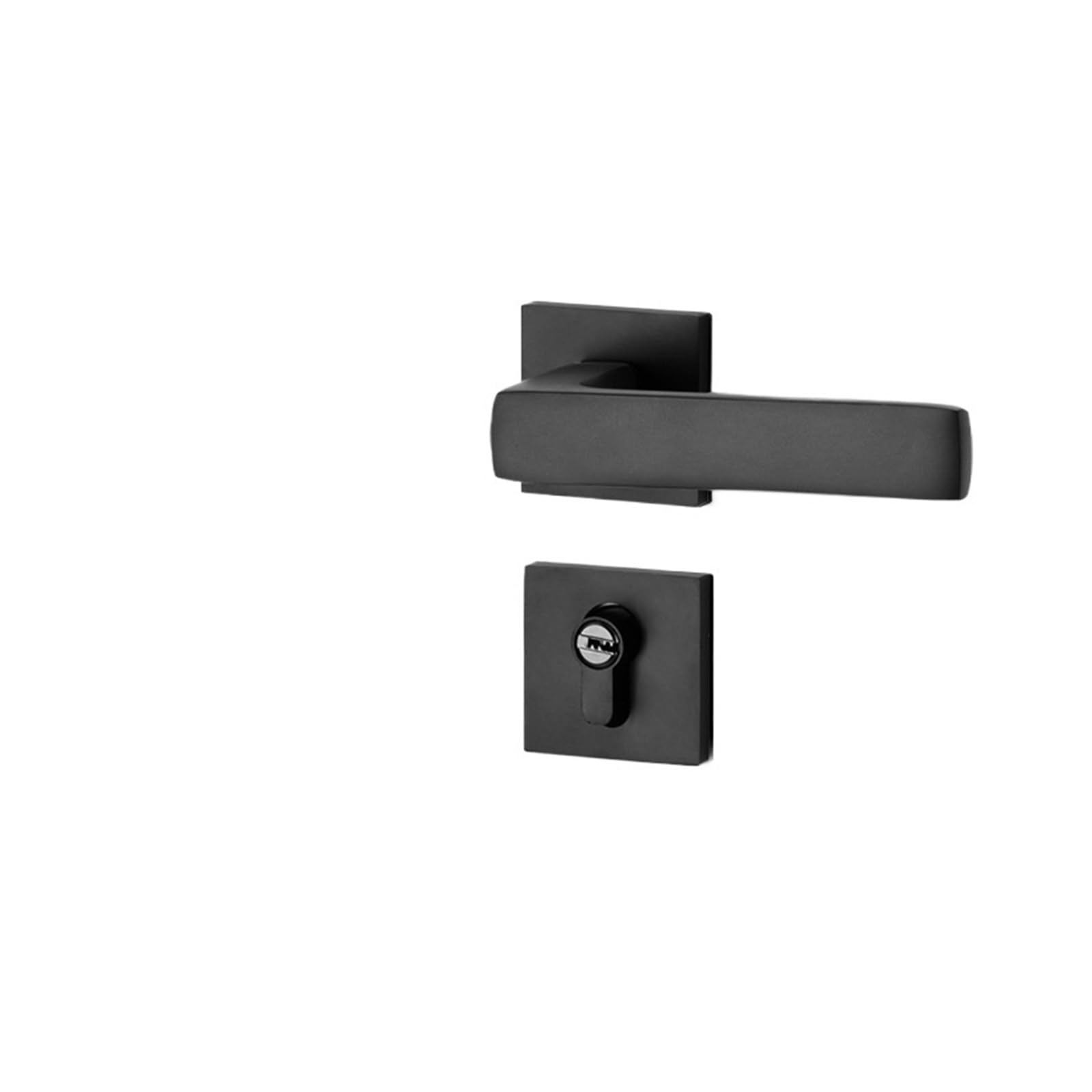 Aepqbgqj One Color Black Space Aluminum Silent Split Lock Bedroom