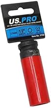 US PRO Tools Single 1/2" Dr 17mm Deep Impact Alloy Wheel Socket 3758