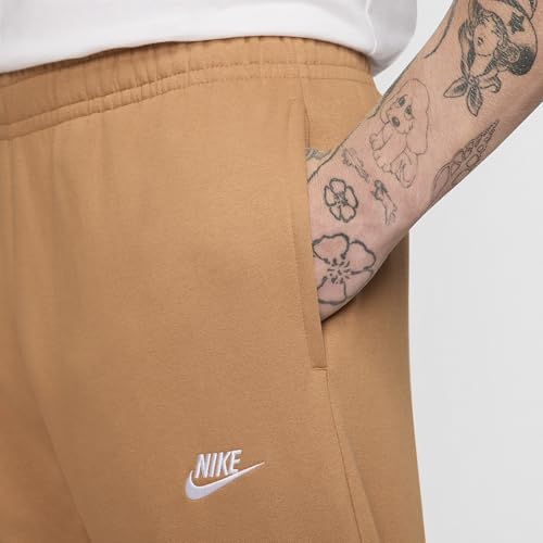 Nike Sportswear Club Fleece Men's Pants (BV2737-224, Flax/Flax/White)4