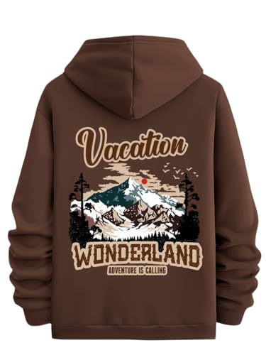Image of Tagas Men's Hoodie with Vacation Print, Kangaroo Pocket and Drawstring Detail || Sweatshirt for Mens || Men Hoodies || hoodis||(MH-8016)