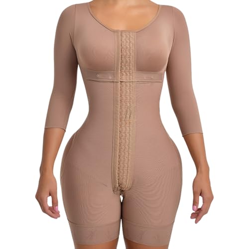 Melibelt 2031 Fajas Colombianas Moldeadoras - Hourglass Shapewear for Women - Tummy Control Shapewear With Sleeves and Bra