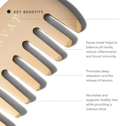 RANAVAT-Mighty-Majesty-Fortifying-Hair-Serum-Kansa-Hair-Comb-Duo-Haircare-Bundle-with-Hair-Oil-Serum-for-Hydration-with-Jasmine-and-Amla-Kansa-Metal-Comb-for-Massages-and-Detoxifying-2-pc