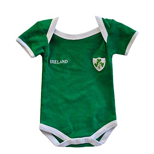 Image of Lansdowne Ireland Rugby Vest Designed with A Small Ireland Print and Shamrock Badge,Green,6-12 Months