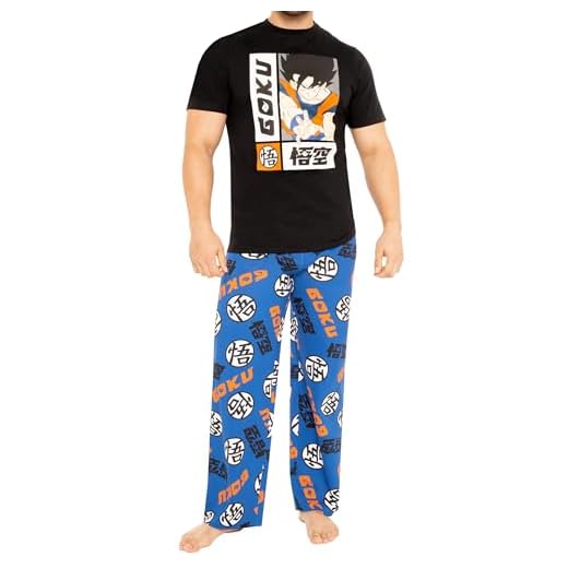 Dragon Ball Z Pijama Hombre | Pijamas Goku | Pijama Dragon Ball Hombre | Negro L