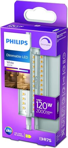 Philips Stab-LED R7S Lampe 118 mm (120 W) dimmbare R7S LED Stablampe mit neutralweißem Licht energiesparende LED Lampe mit langer Nutzlebensdauer
