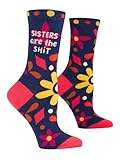 Blue Q Women's Funny Novelty Crazy Crew Socks with Sayings