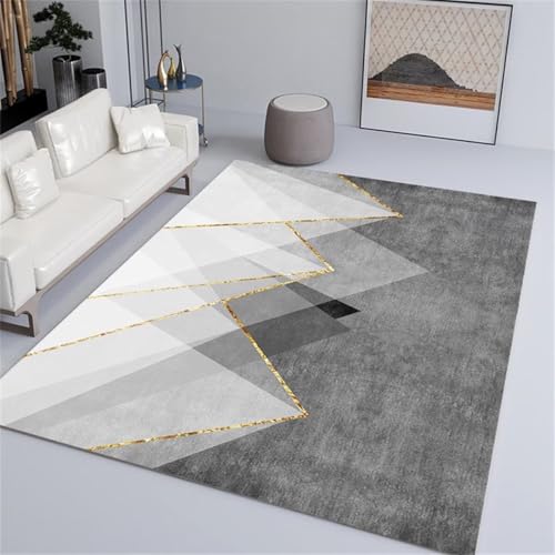 Tapis de salon simple gris idéal comme accessoires de canapé - 2