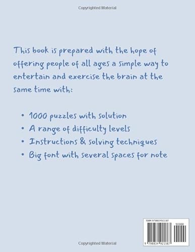 Wow! 1000 Enjoyable Classic Sudoku Puzzles Volume 8: A Large Collection of Strategy Games, with Inst
