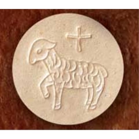 Cavanagh Altar Bread - 1 3/8" Whole Wheat Lamb Design - 750/Container Cover