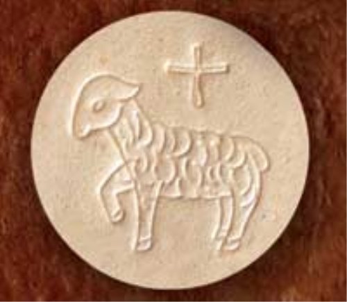 Cavanagh Altar Bread - 1 3/8" Whole Wheat Lamb Design - 750/Container