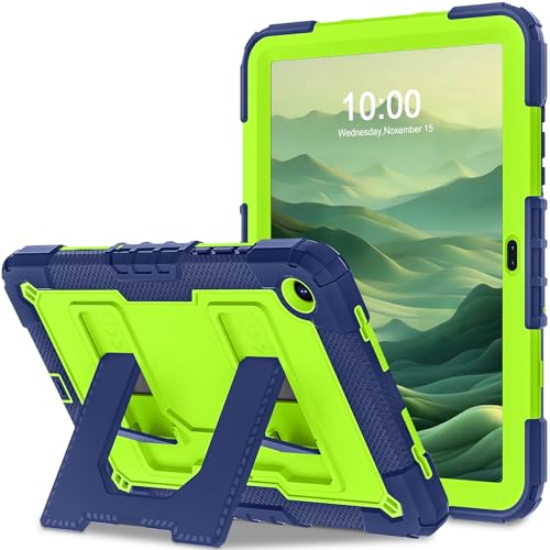 Image of for Galaxy Tab A11+ /A9+ 11 Inch Samsung Galaxy A11 Plus Case,Heavy Duty Shockproof Rugged Protective Cover for Samsung A11 /A9 Plus Tablet Cases,Navy Green