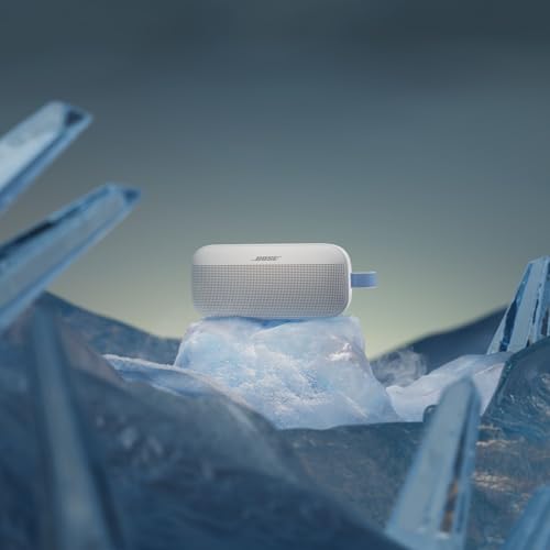 Image of Bose SoundLink Flex Bluetooth Speaker (2nd Gen) - Portable Outdoor Speaker with Hi-Fi Audio, Waterproof and Dustproof, USB-C, Up to 12 Hours Battery Life, Fog Grey - Limited Edition Color
