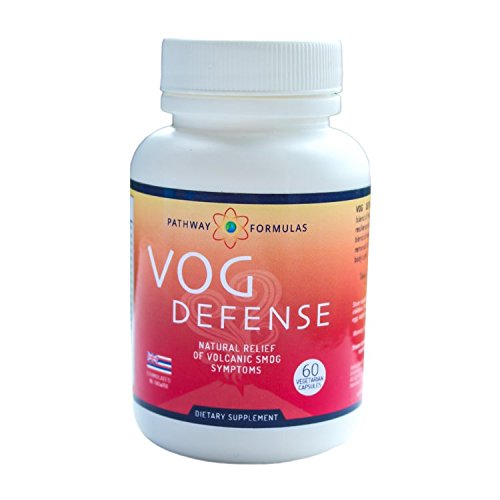 Vog Defense by Pathway Formulas is Doctor Formulated to Prevent and Alleviate Symptoms of Volcanic Smog (Vog), Caused by Toxic Forms of Sulfur Found in Air Pollution