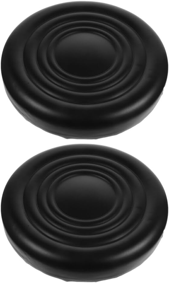 Ciieeo 2pcs Round Stool Covers Soft Pu Sponge Padding Comfortable Replacement Seat Cushions for Bar Stools and Round Chairs Stylish and Design for Home and Office Use
