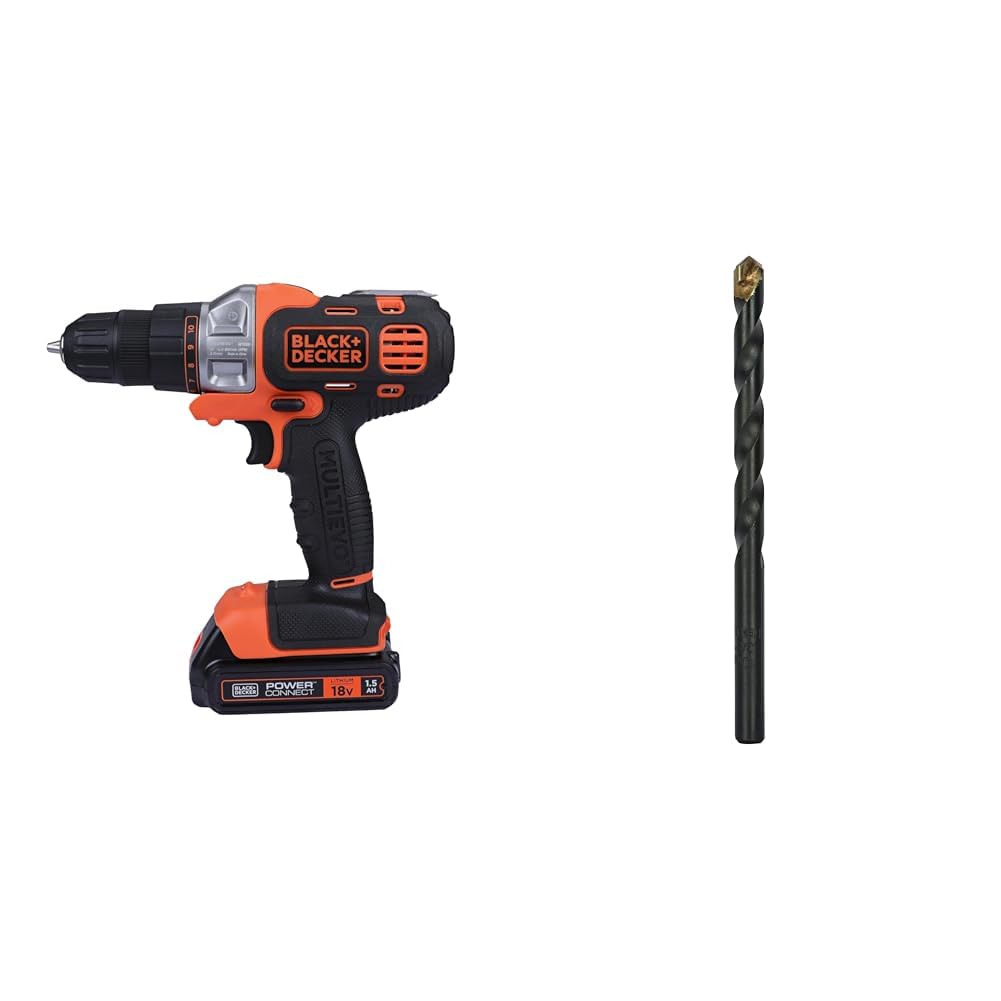 BLACK+DECKER MT218K-GB 18V 10mm Li-ion Cordless Multi-Evo Multitool Starter Kit with Drill Driver He