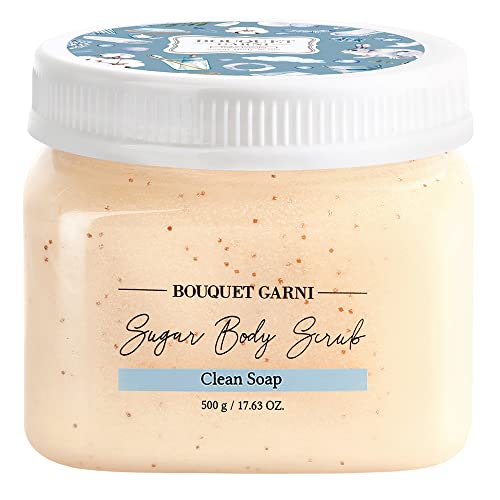 BOUQUET GARNI Sugar Body Scrub Clean Soap Fragrance 17.63 OZ