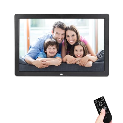Digitaler Fotorahmen, digitales 17-Zoll-Fotoalbum mit 1440 * 900 Auflösung, Unterstützung für Musik- und Videoplayer, Wecker, Kalender, eingebauter Lautsprecher, an der Wand montierbarer(EU-Schwarz) Digitaler Fotorahmen, digitales 17-Zoll-Fotoalbum mit 1440 * 900 Auflösung, Unterstützung für Musik- und Videoplayer, Wecker, Kalender, eingebauter Lautsprecher, an der Wand montierbarer(EU-Schwarz)