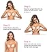 SHINYMOD Women's Adhesive Strapless Sticky Invisible Push up Silicone Bra for Backless Dress with Nipple Covers, Beige, B