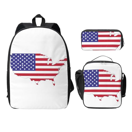 Sac à dos pour l'école intermédiaire EdWal ensemble 3 pièces noir style collège