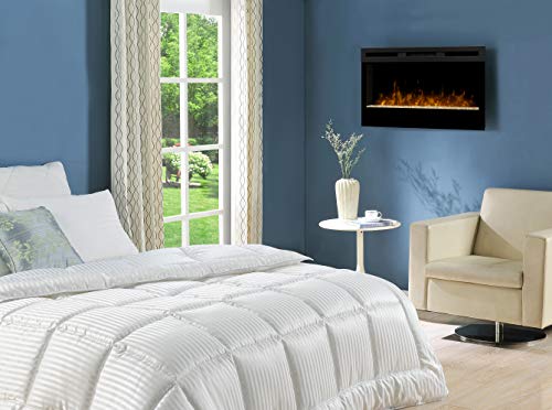 Dimplex BLF34 Wickson Wall-Mounted Indoor Fireplace, Black