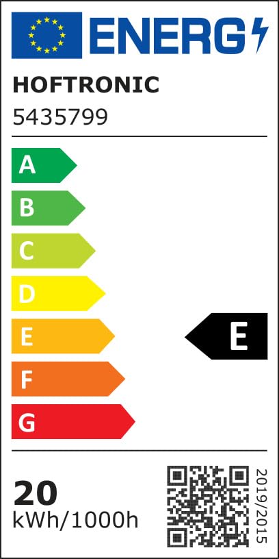 HOFTRONIC - Réglette LED 60cm 20W Tube intégré 3000K blanc chaud 2400lm Super lumineux 30000h Lampe LED longue portée 600x74x25mm (LxBxH) Lampe de cave éclairage de garage - IP20 intérieur