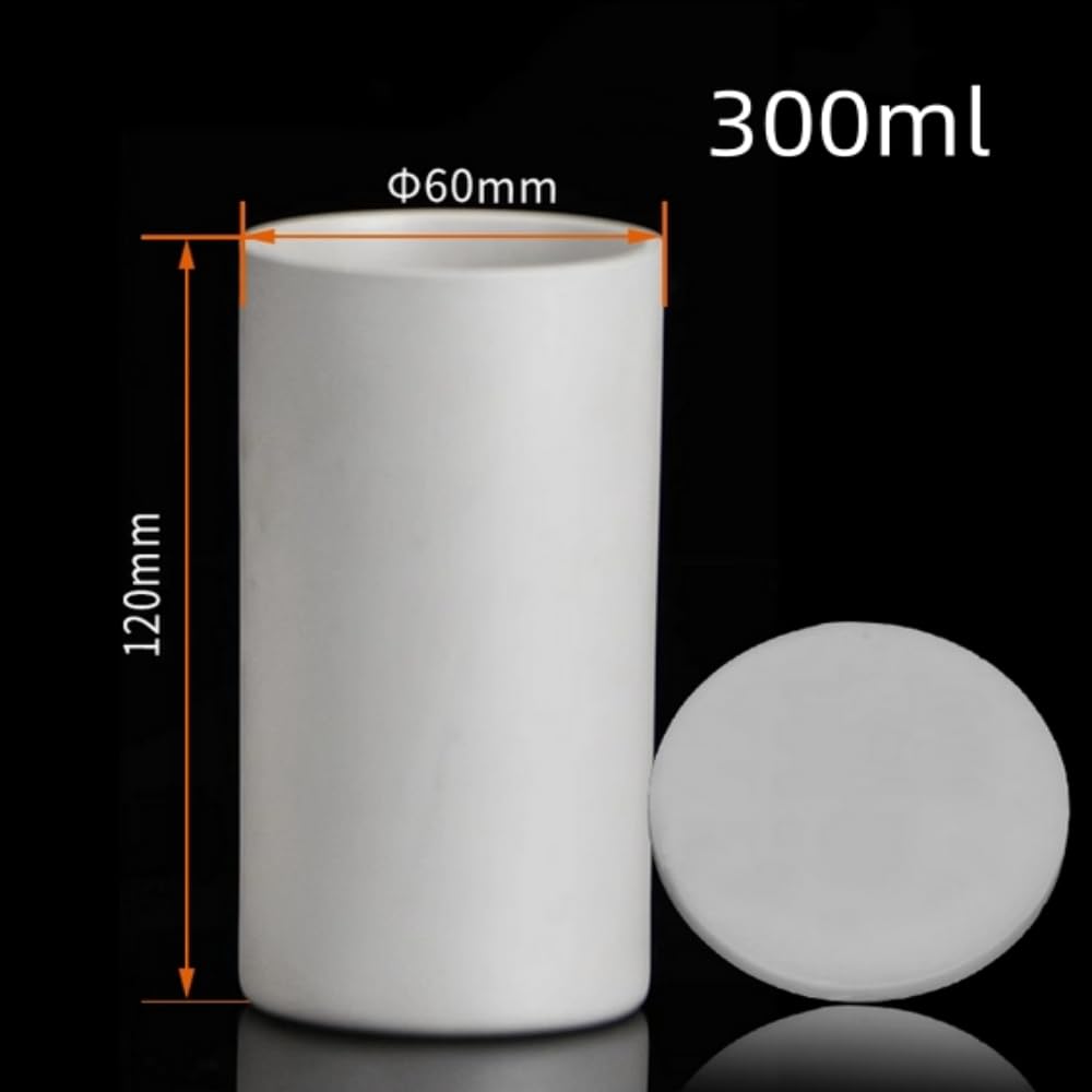 Hochtemperatur-Zirkonoxid-Keramiktiegel mit Deckel – 1,2 ml bis 300 ml Fassungsvermögen(8MLx18x50)