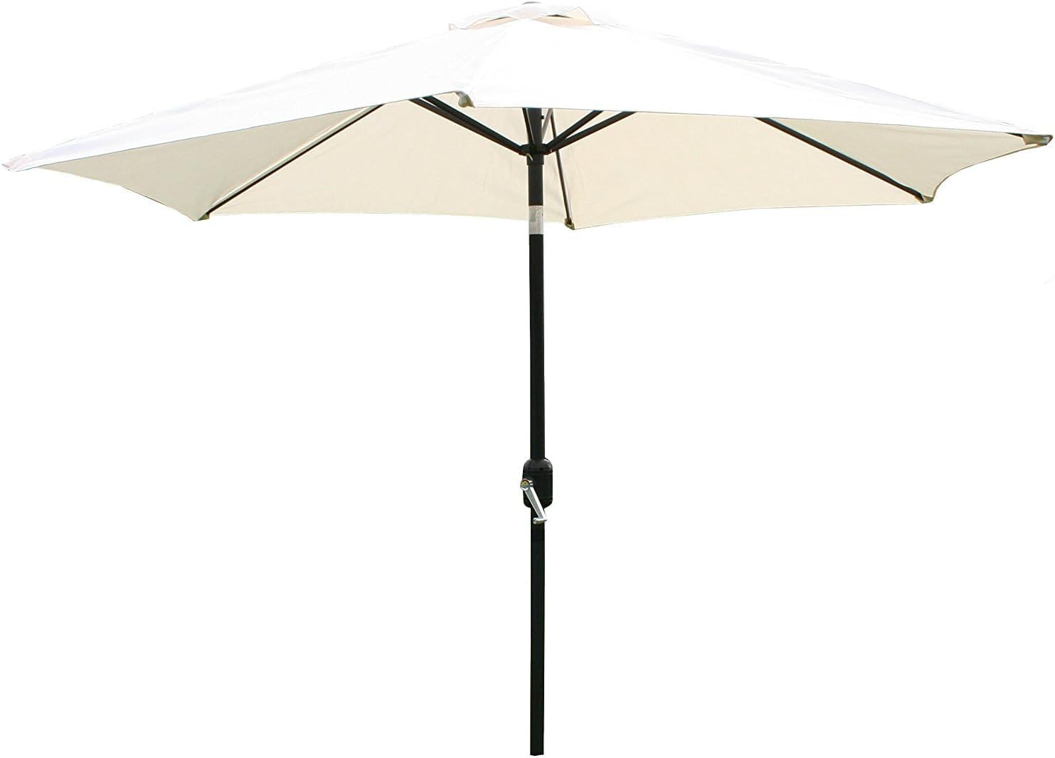Garden Haven Beige Garden Patio Parasol Umbrella With Crank And Tilt (Beige)