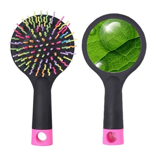 Brosse démêlante cheveux base coussin vert motif frais salon de coiffure