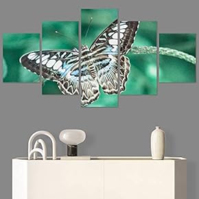 SIGNWIN 5 Panel Canvas Wall Art Open Wings...